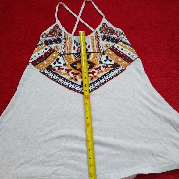 Zara knit embroidered strappy tank top camisole NWOT - Picture 8 of 8